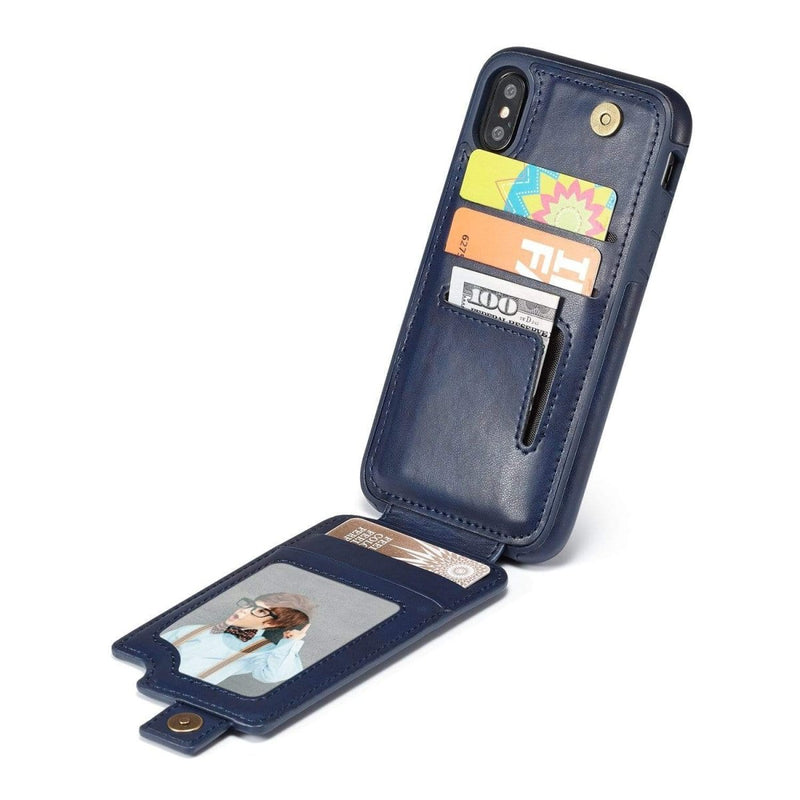 Portefeuille de protection en cuir pour téléphone iPhone X - Housse De France