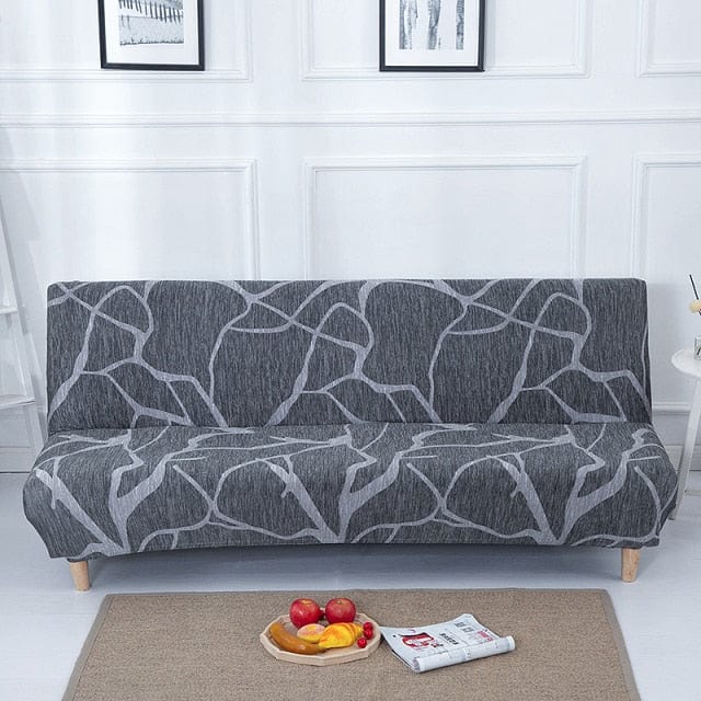 SPANDEXY - Housse pour canapé-lit sans bras imprimée florale - Housse De France
