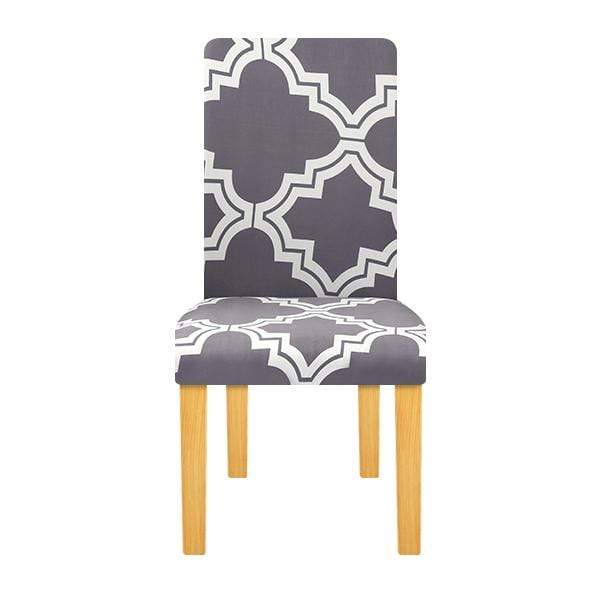 UNICHAIR - Housse de chaise extensible, géométrique, élastique de taille universelle - Housse De France