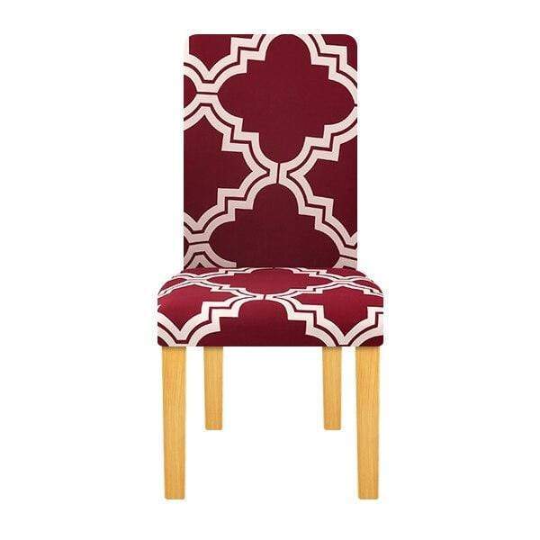 UNICHAIR - Housse de chaise extensible, géométrique, élastique de taille universelle | Housse De France