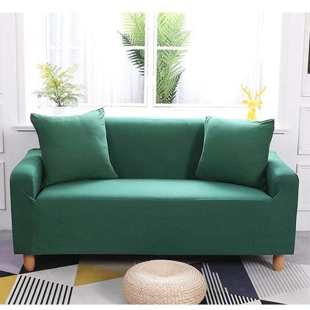 VERT - Housse universelle couleur unique pour canapé et fauteuil - Housse De France - Housse De France