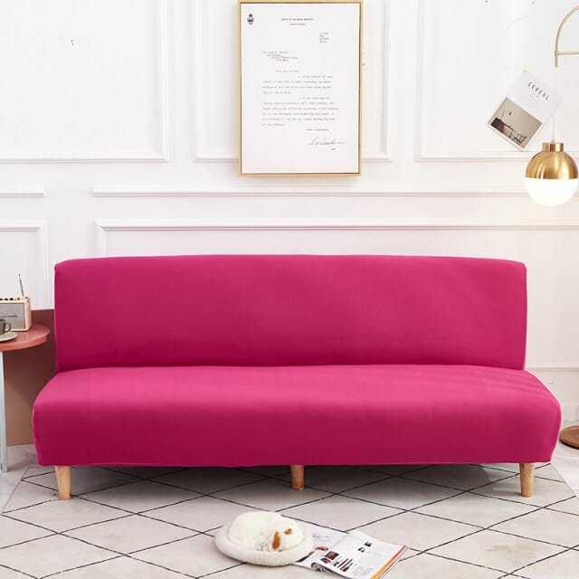 WINEBED - Housse de canapé-lit pliante de couleur unie | Housse De France